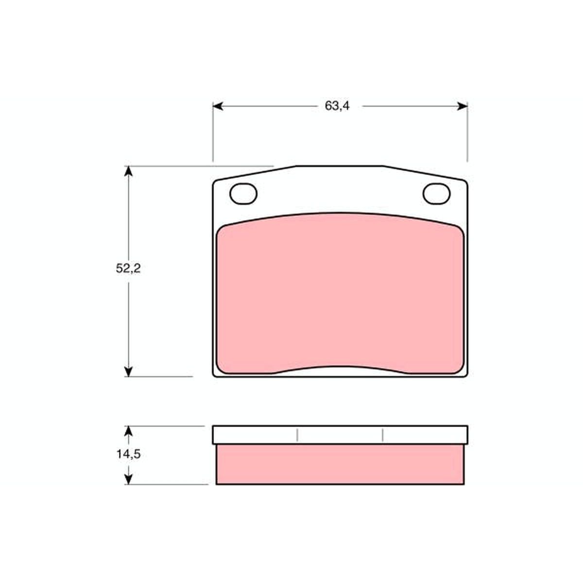 TRW Cotec Brake Pad Set GDB171