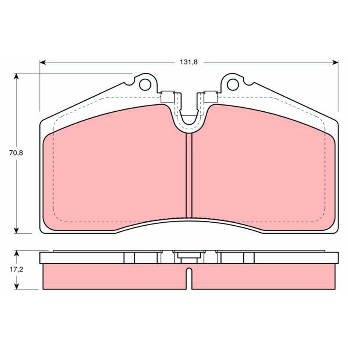 TRW Cotec Brake Pad Set GDB966