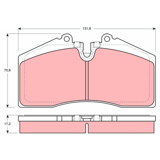TRW Cotec Brake Pad Set GDB966