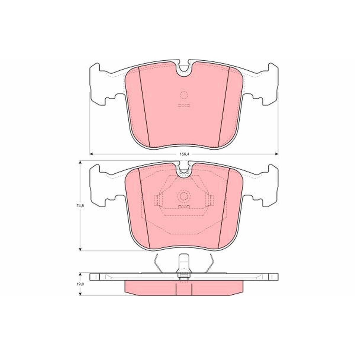 TRW Brake Pad Set GDB1118