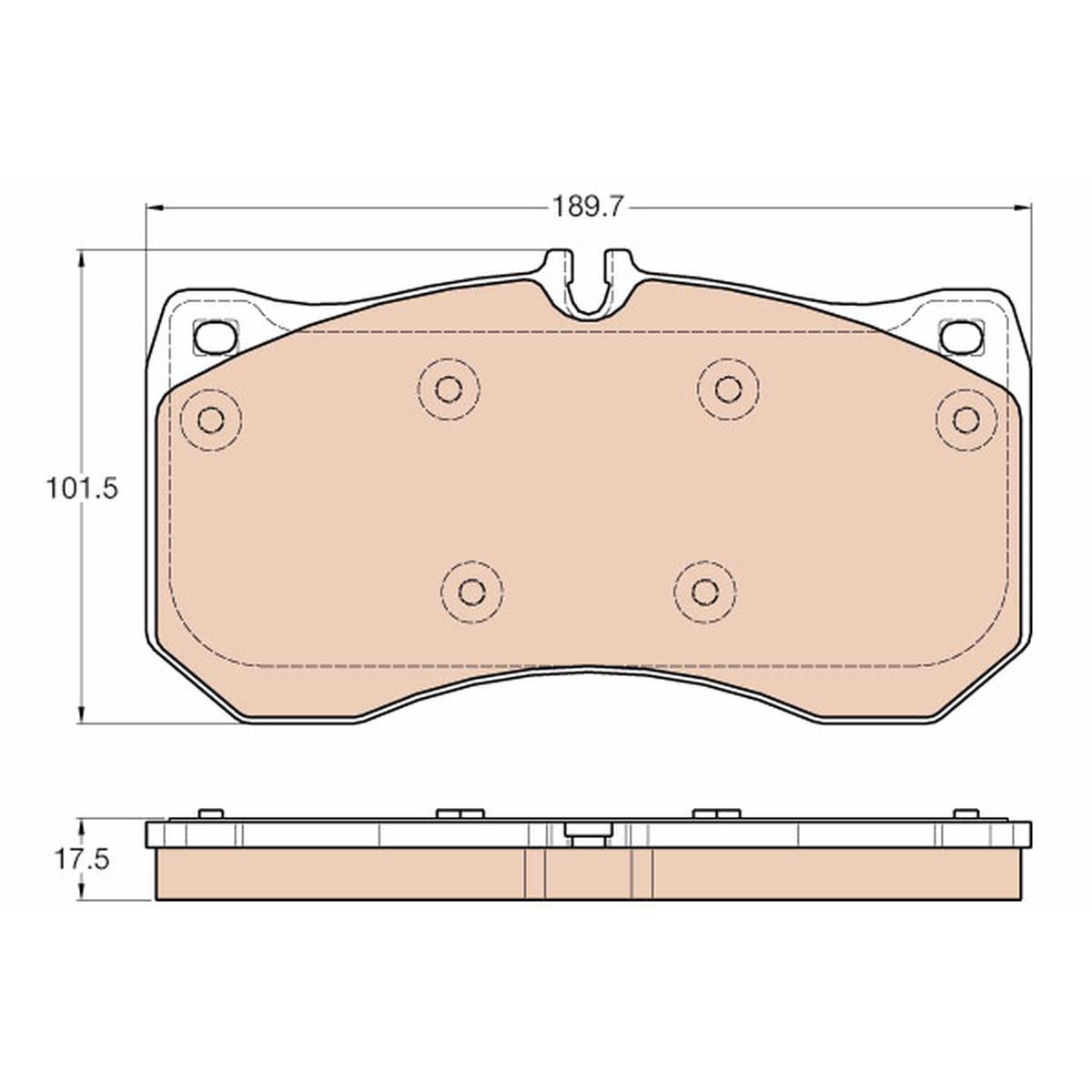 TRW Brake Pad Set GDB1996