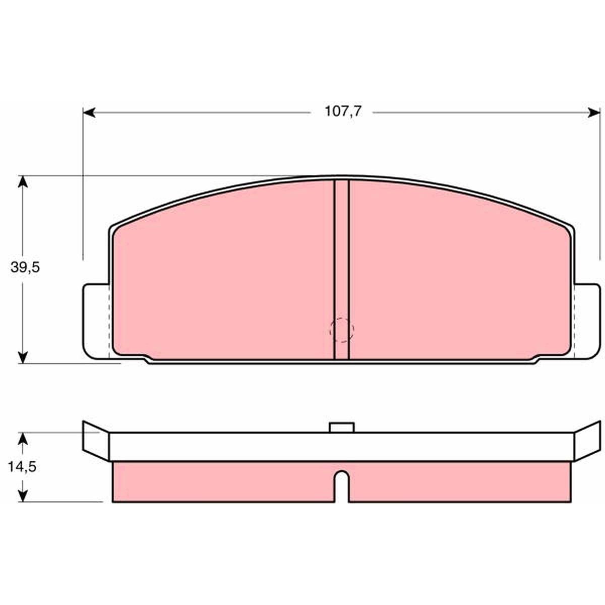 TRW Cotec Brake Pad Set GDB184
