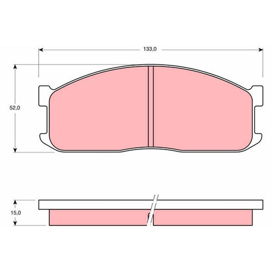 TRW DTEC Brake Pad Set GDB983