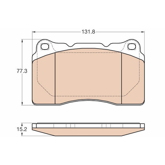TRW Cotec Brake Pad Set Front GDB2007
