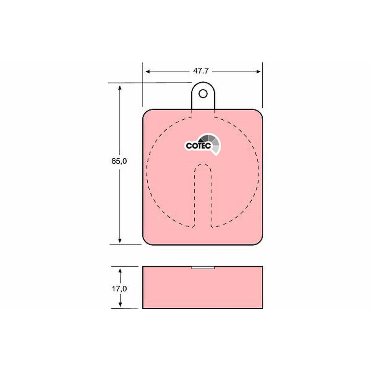 TRW Cotec Brake Pad Set GDB704