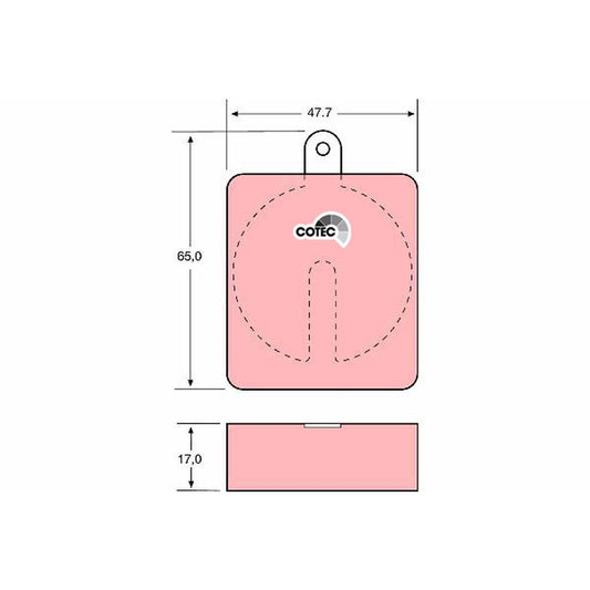 TRW Cotec Brake Pad Set GDB704