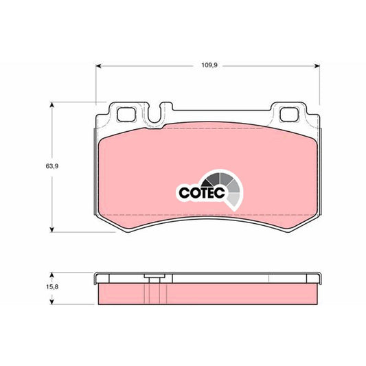TRW Cotec Brake Pad Set GDB1544
