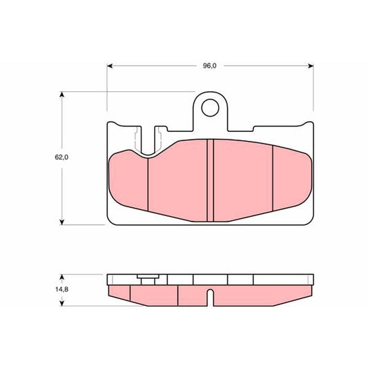 TRW Cotec Brake Pad Set GDB3323