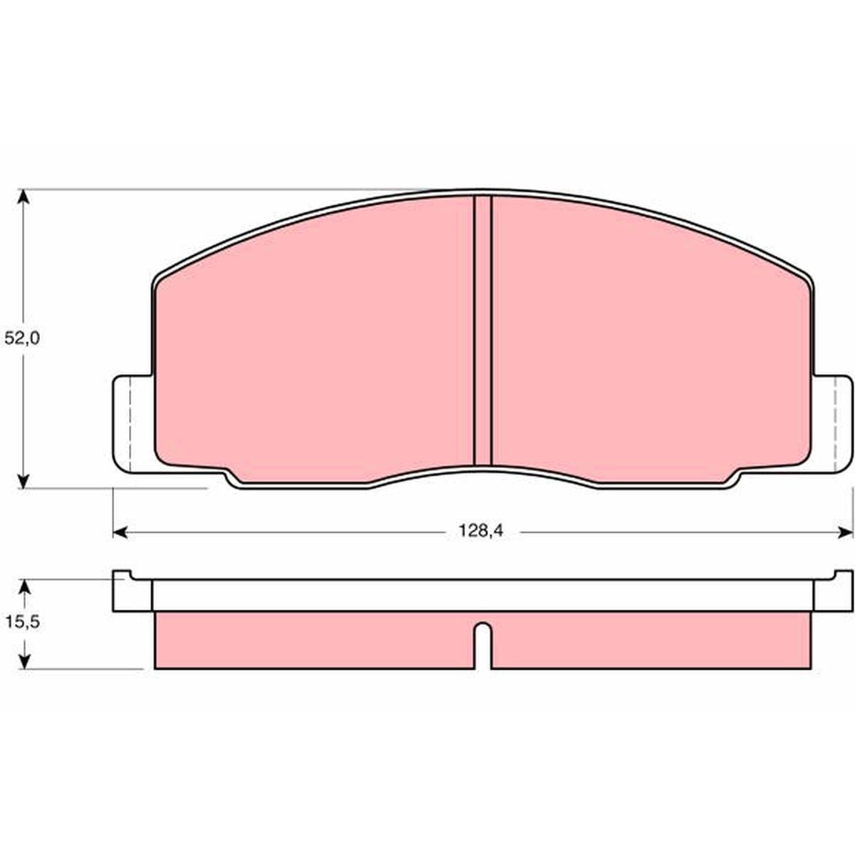 TRW Cotec Brake Pad Set Front GDB388