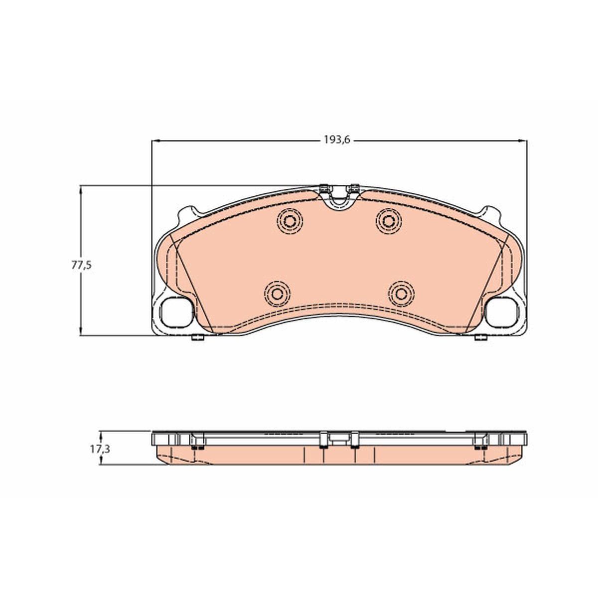 TRW Brake Pad Set GDB1952
