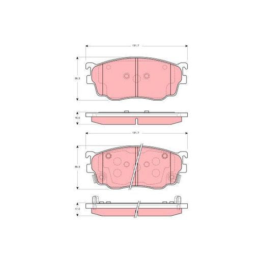 TRW Brake Pad Set GDB3253DT