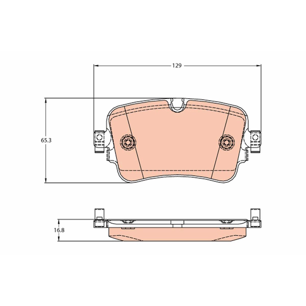 TRW Cotec Brake Pad Set Rear GDB2131