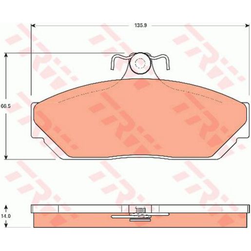TRW Brake Pad Set GDB7503DT