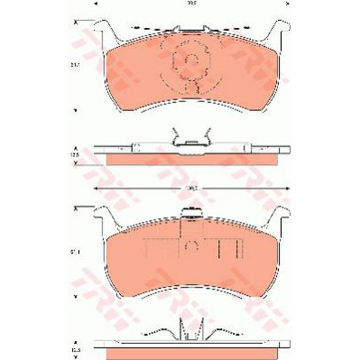TRW DTEC Brake Pad Set Rear GDB7520DT