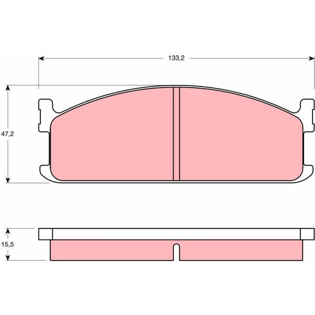 TRW Cotec Brake Pad Set GDB345