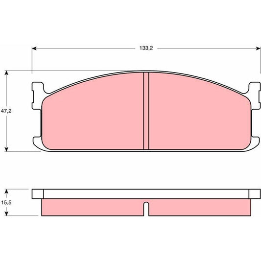 TRW Cotec Brake Pad Set GDB345