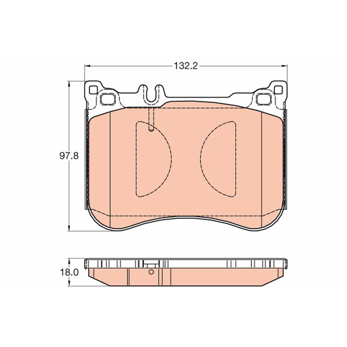 TRW Brake Pad Set GDB2019