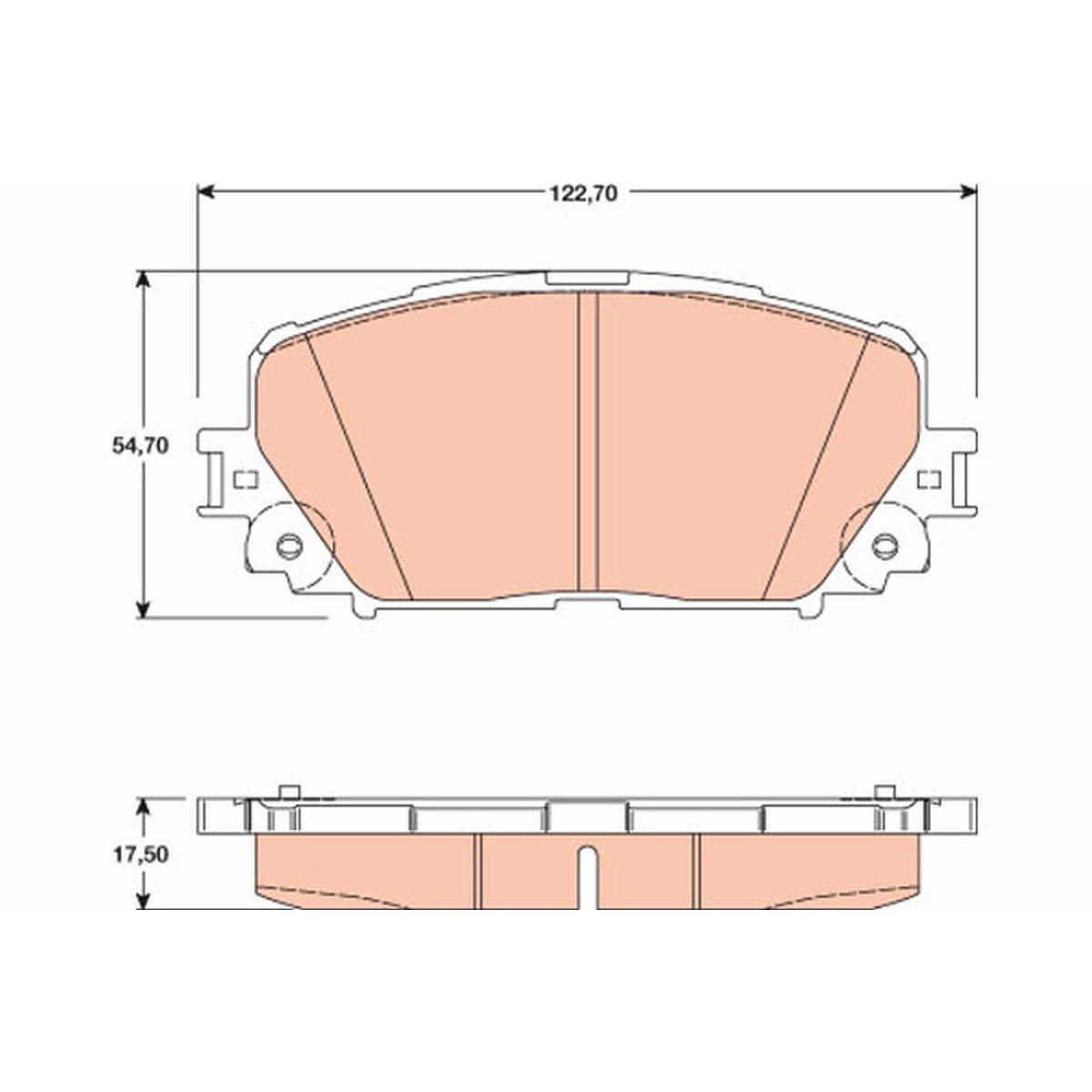 TRW Brake Pad Set GDB3460
