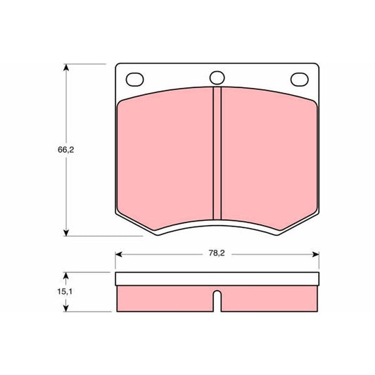 TRW Cotec Brake Pad Set Front GDB660
