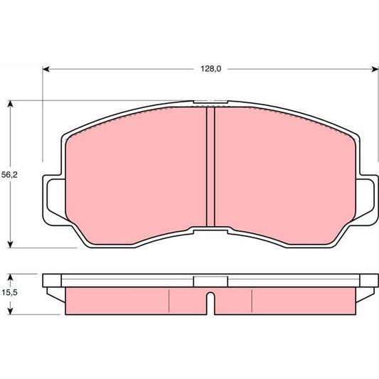 TRW Cotec Brake Pad Set GDB785