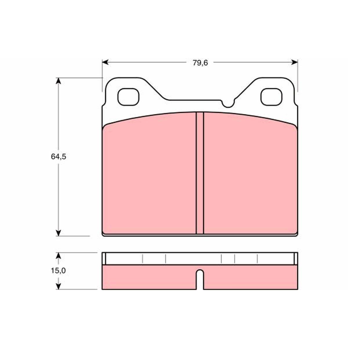 TRW Brake Pad Set GDB1065