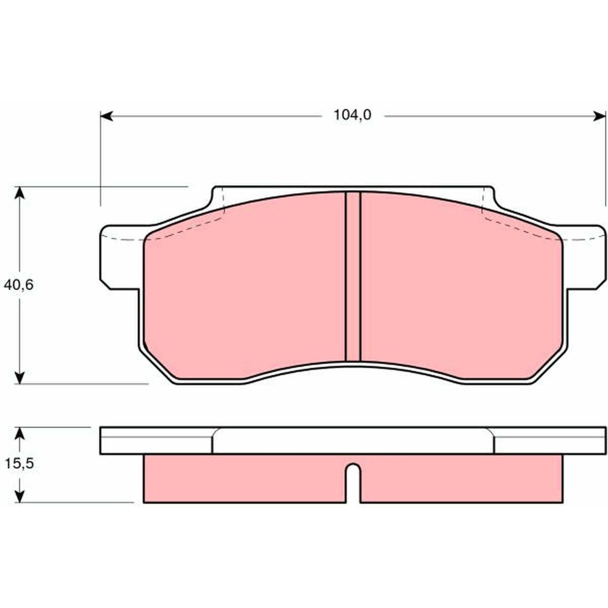 TRW Cotec Brake Pad Set GDB361