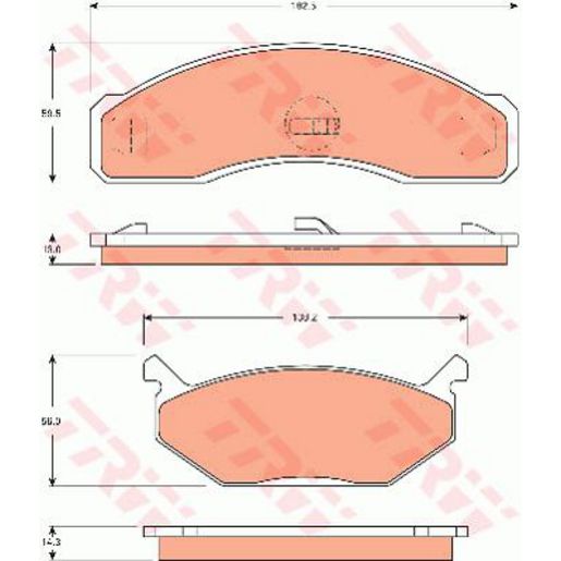 TRW DTEC Brake Pad Set Front GDB7501DT