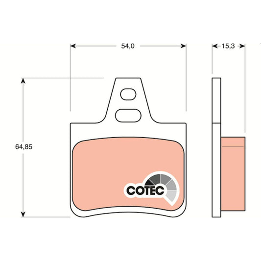 TRW Cotec Brake Pad Set Rear GDB1247