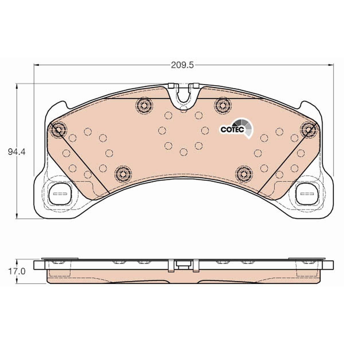 TRW Brake Pad Set GDB2004