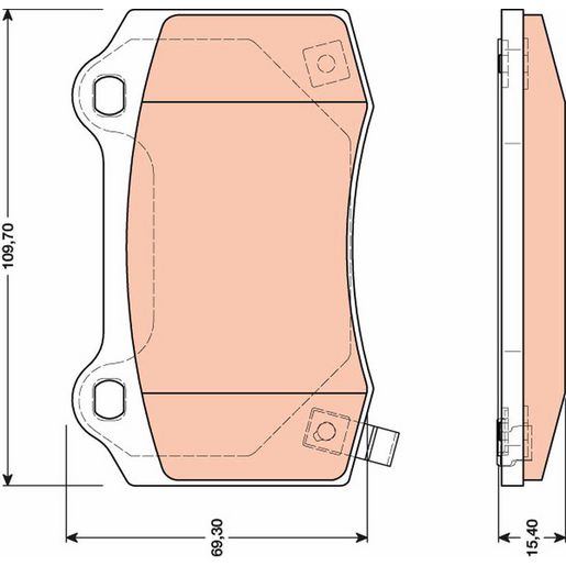 TRW Cotec Brake Pad Set GDB4171