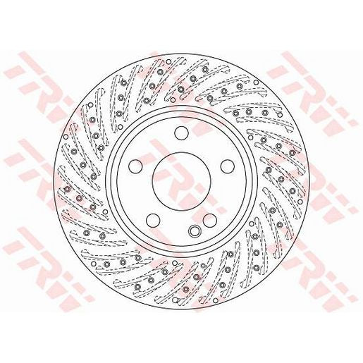 TRW Brake Rotor 295mm Front DF6262S
