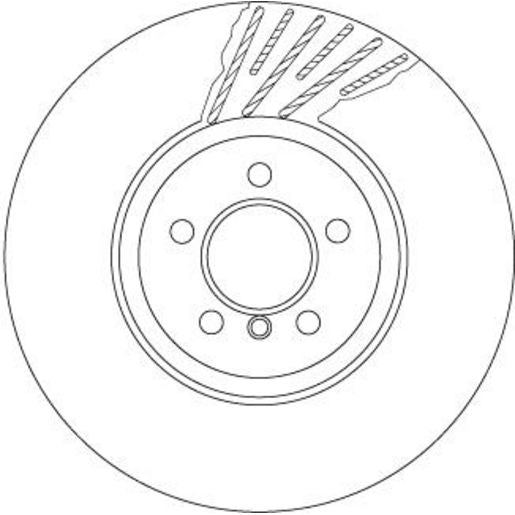 TRW Brake Rotor 374mm Front LH DF6613S