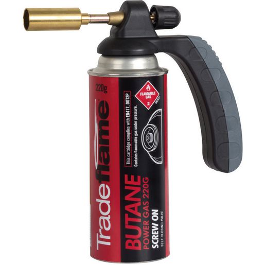 Trade Flame Handy Blow Torch Kit, Manual Screw Refill 211289
