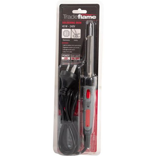 Trade Flame Soldering Iron - 240V 40W 218089