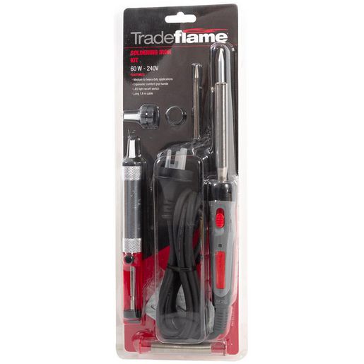 Trade Flame Soldering Iron Kit- 240V 60W 218112