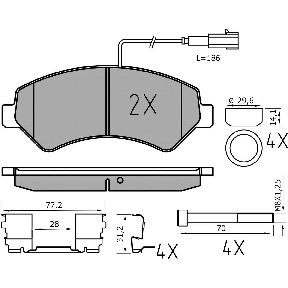 MEYLE Brake Pad Set 025 244 6619-1/PD