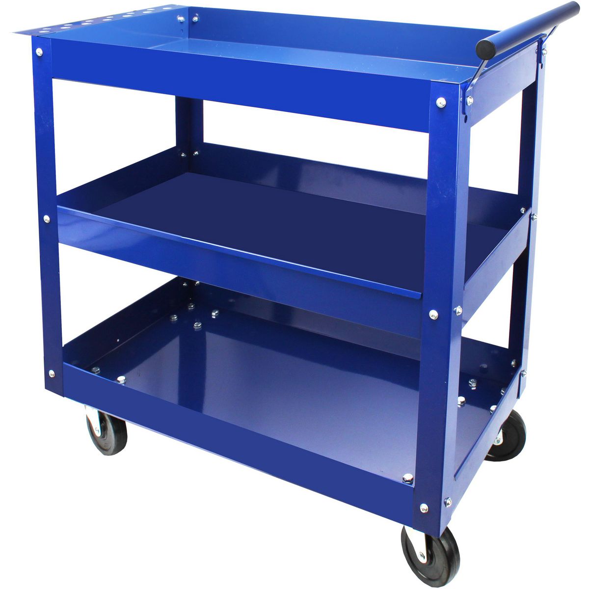 Mechpro 3 Tier Shelf Service Cart w/Tool Holder MPBSC3-1