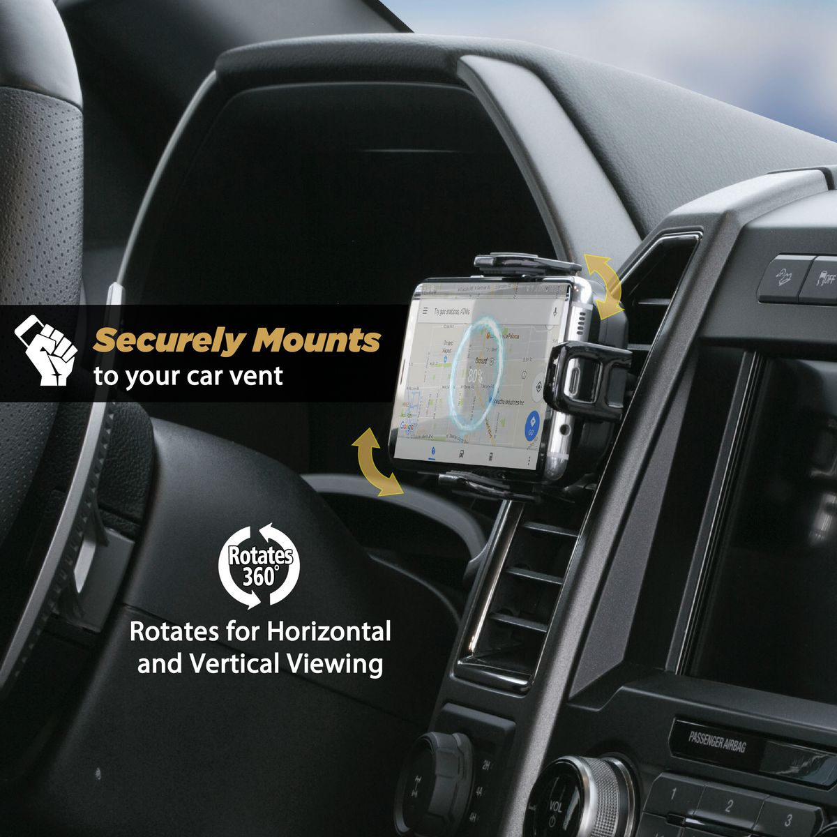 Scosche Wireless Charging Vent Mount Car Phone Holder VQ2M