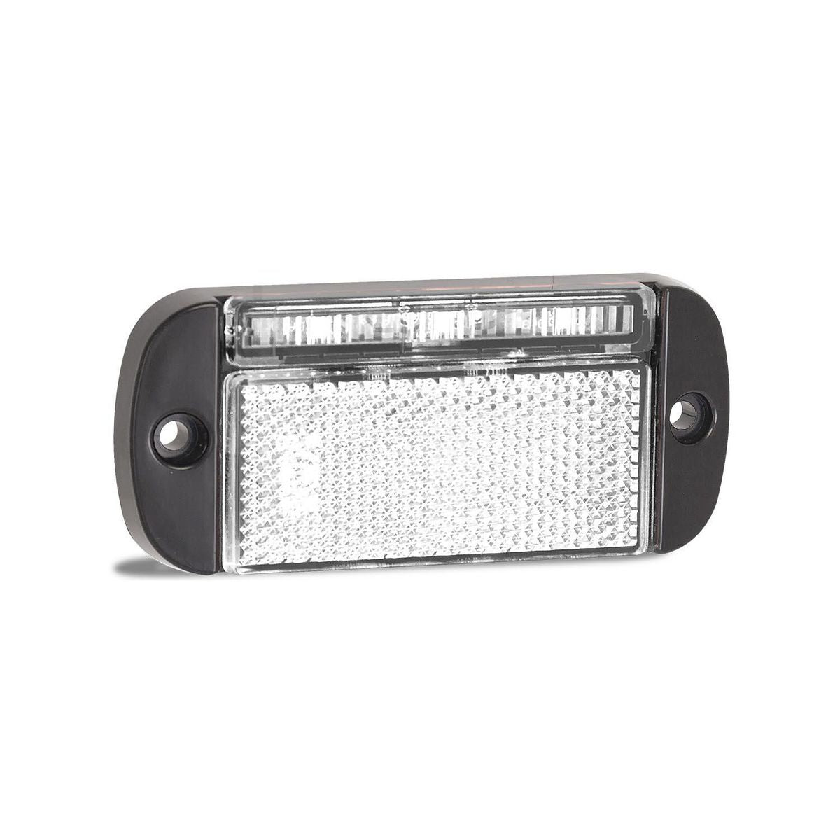 LED Autolamps Front Marker with Reflector White 100 x 44mm 12-24V 44WMEB
