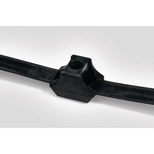HellermannTyton 1-Piece Fixing,Dual Clamp Tie 330 X 12.7 M6 Pack 50 DCT9