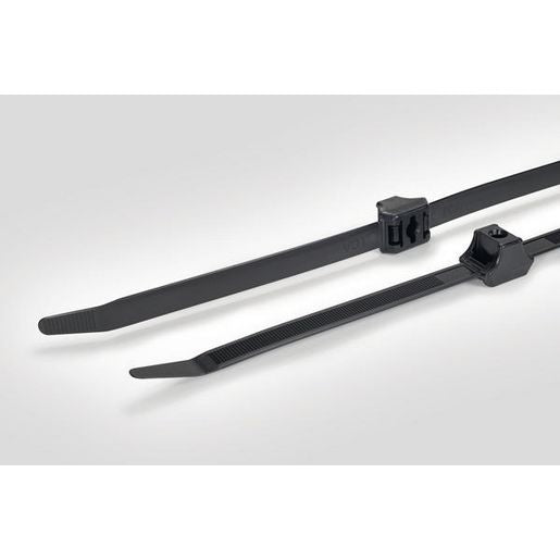 HellermannTyton 1-Piece Fixing,Dual Clamp Tie 330 X 12.7 M6 Pack 50 DCT9