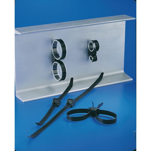 HellermannTyton 1-Piece Fixing,Dual Clamp Tie 330 X 12.7 M6 Pack 50 DCT9