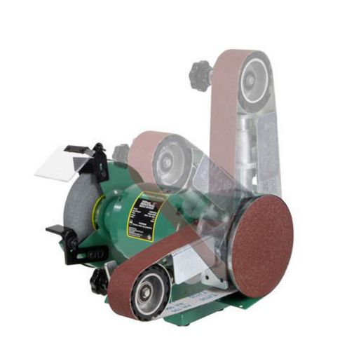 Abbott & Ashby Industrial Bench Grinder 8in. w/ Linishing Attachment AA362W8