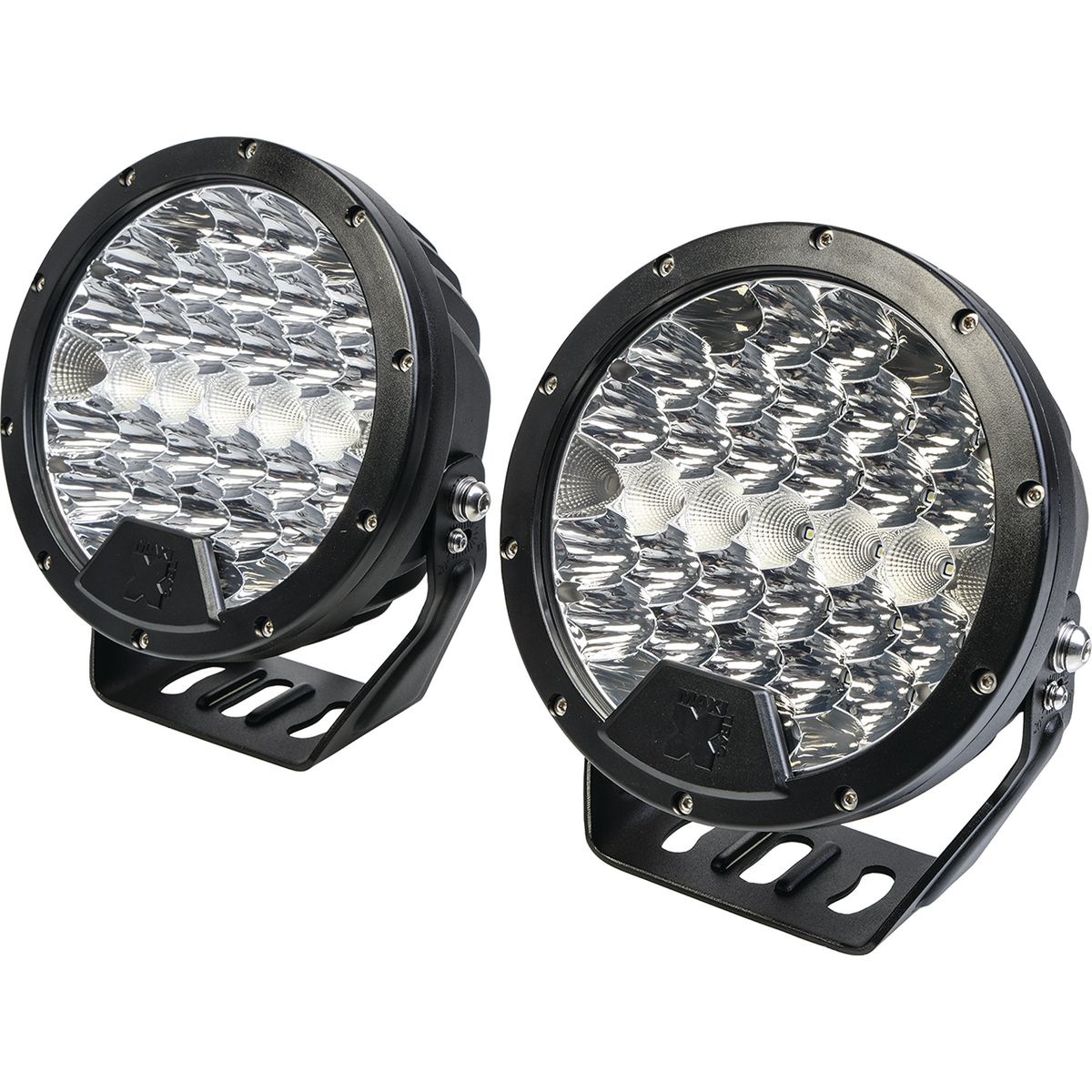 Maxi Trac 4x4 LED Driving Light Kit Waterproof 180mm 13777 Lumens w/ Wiring Harness
