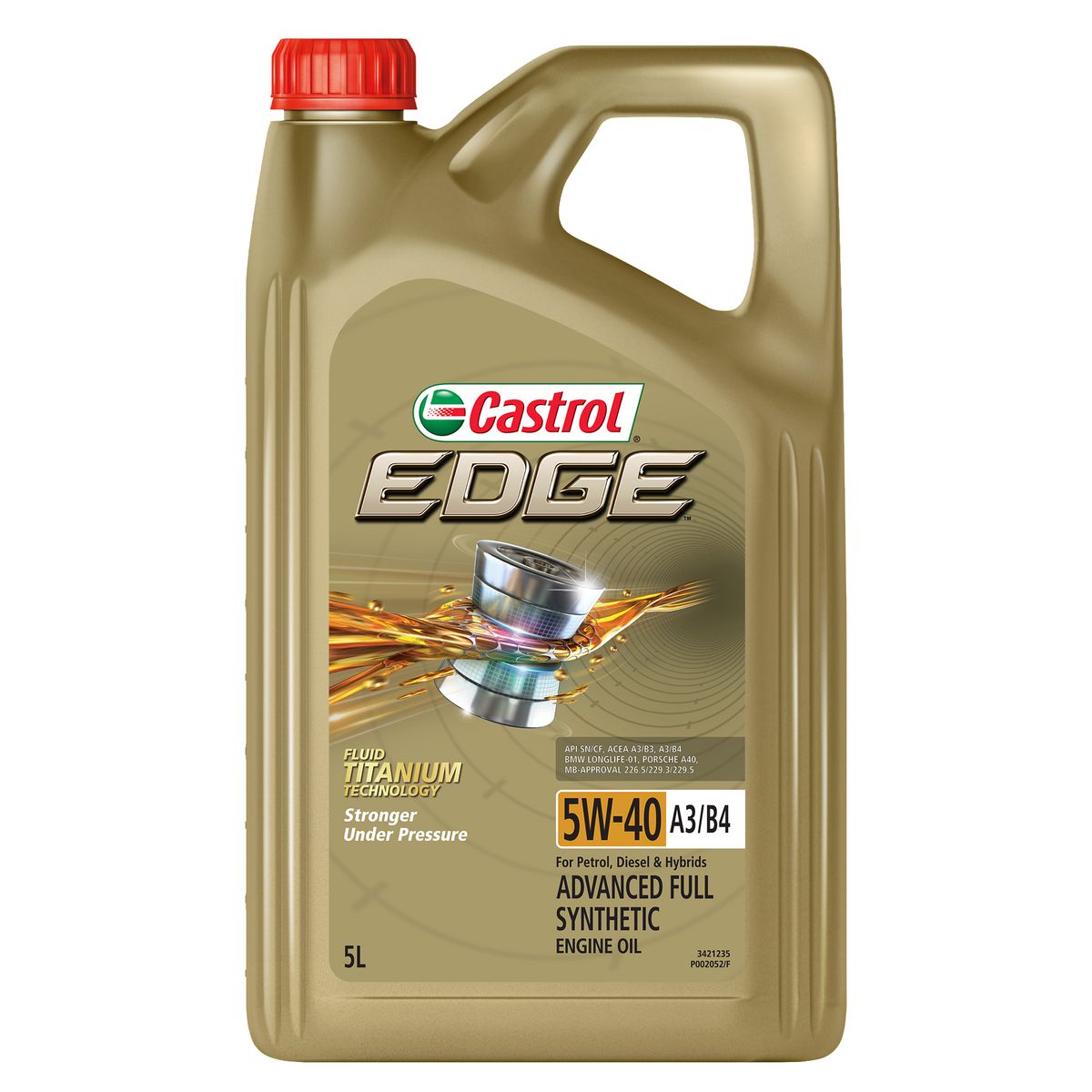 Castrol EDGE 5W-40 A3/B4 Engine Oil 5L 3421235