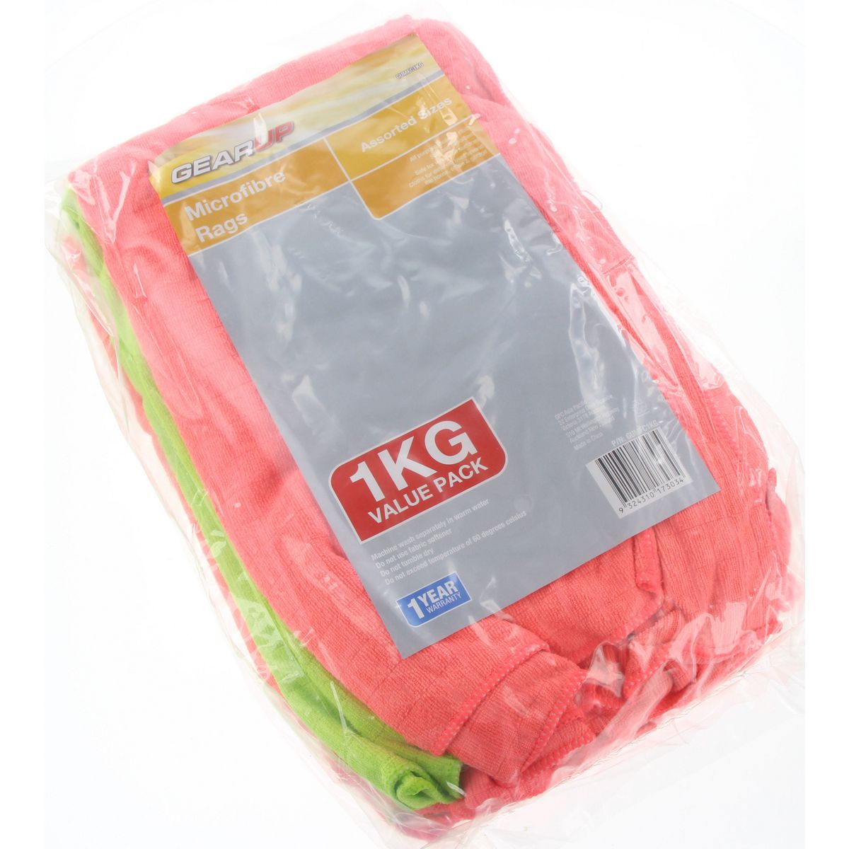 Gearup Assorted Microfibre Rags 1kg GUMFC1KG