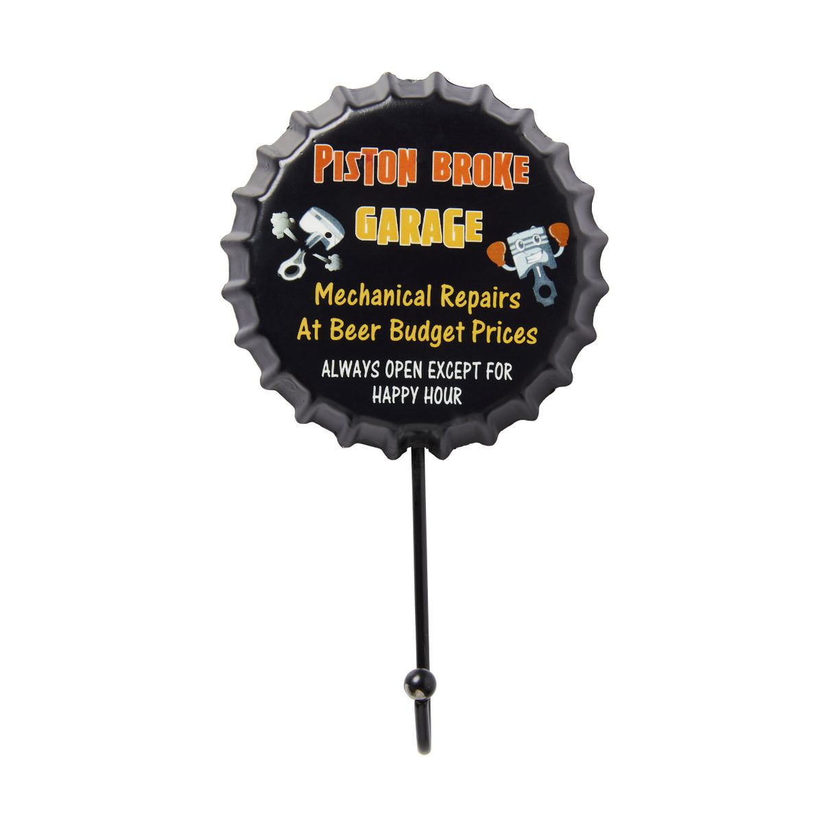Gv Style Bottle Top Coat Hook - Piston Broke Garage GV-BTCH4
