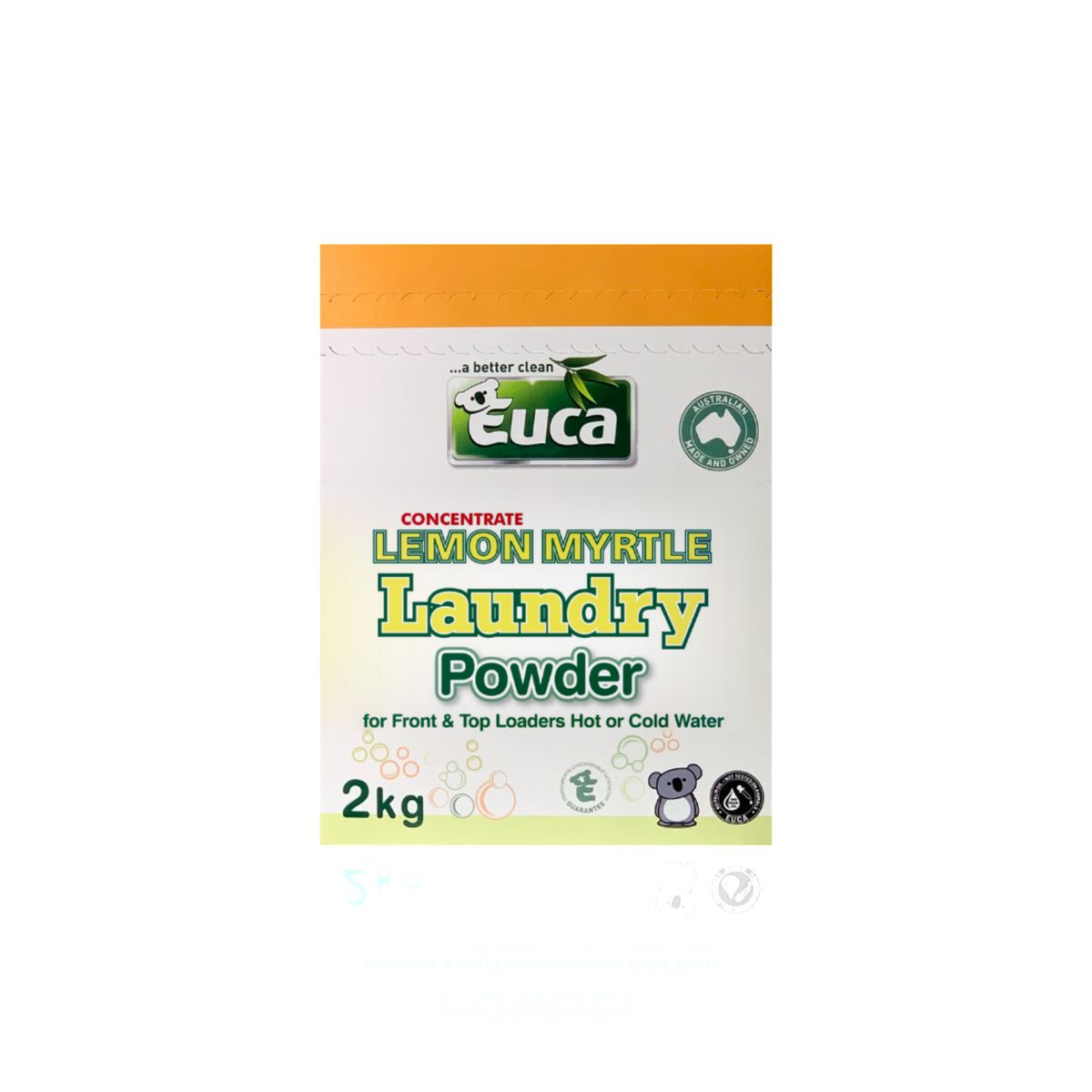 Euca Lemon Myrtle Laundry Powder 2kg Eco Box 584F2R