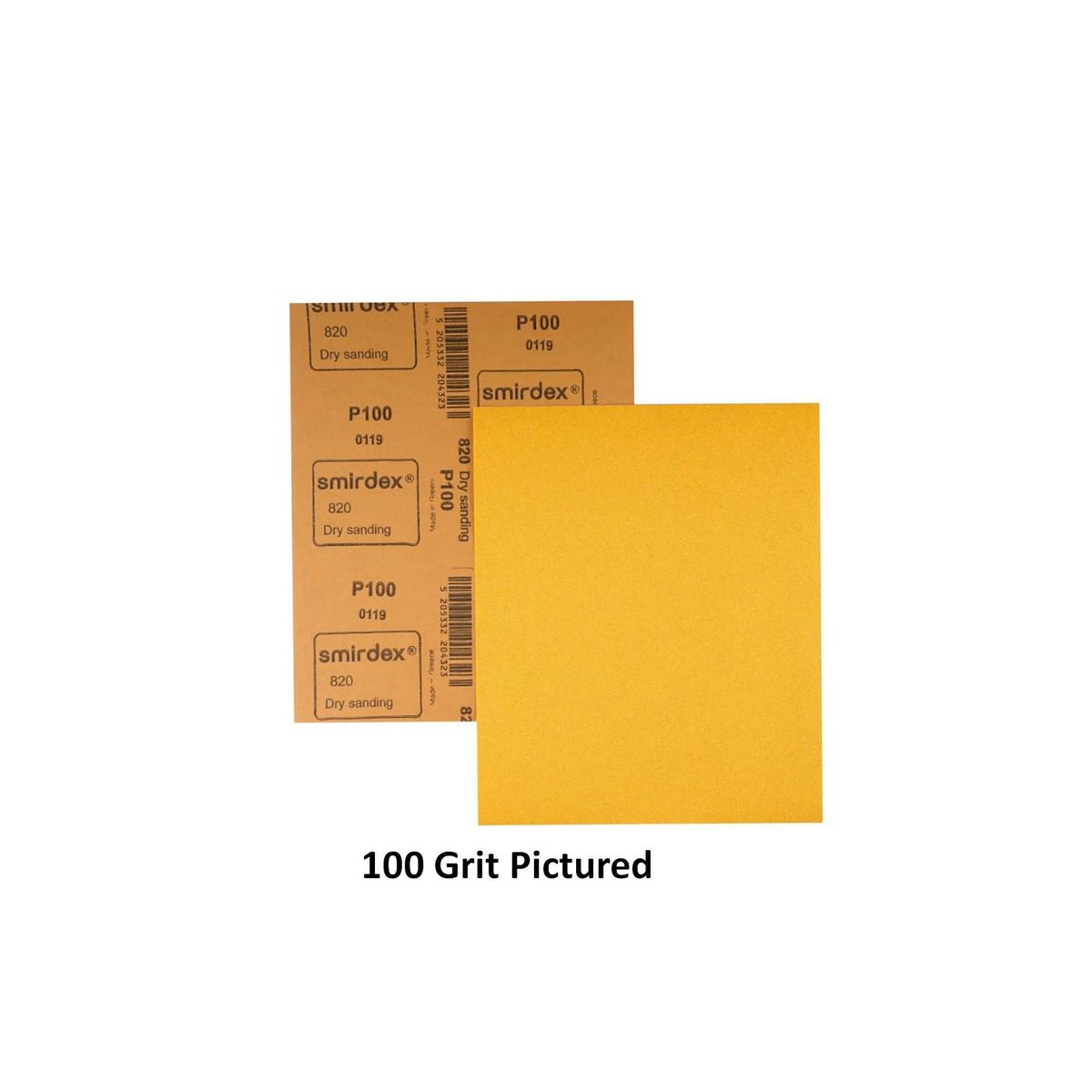 Smirde Sandpaper 80G Dry Rub Sheets - 50 Pack SDR80
