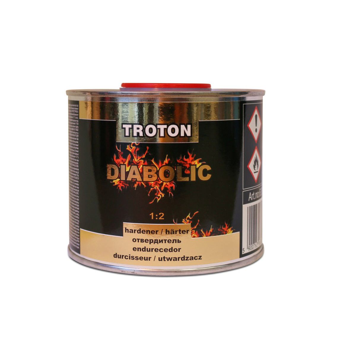 Troton Diabolic Matt Clear Coat Hardener 500Ml T6300
